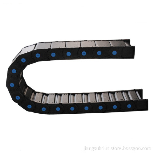 Black Fully Enclosed Cable Chain